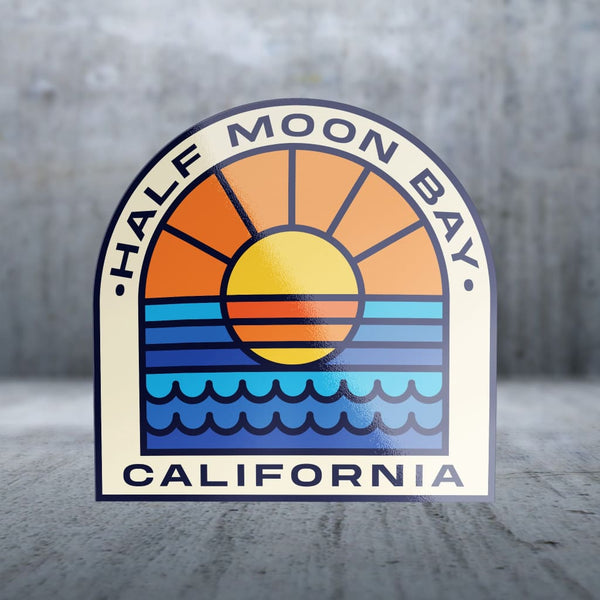 Sticker Pack | 12847 - Coastal - Retro Sunset Reflection