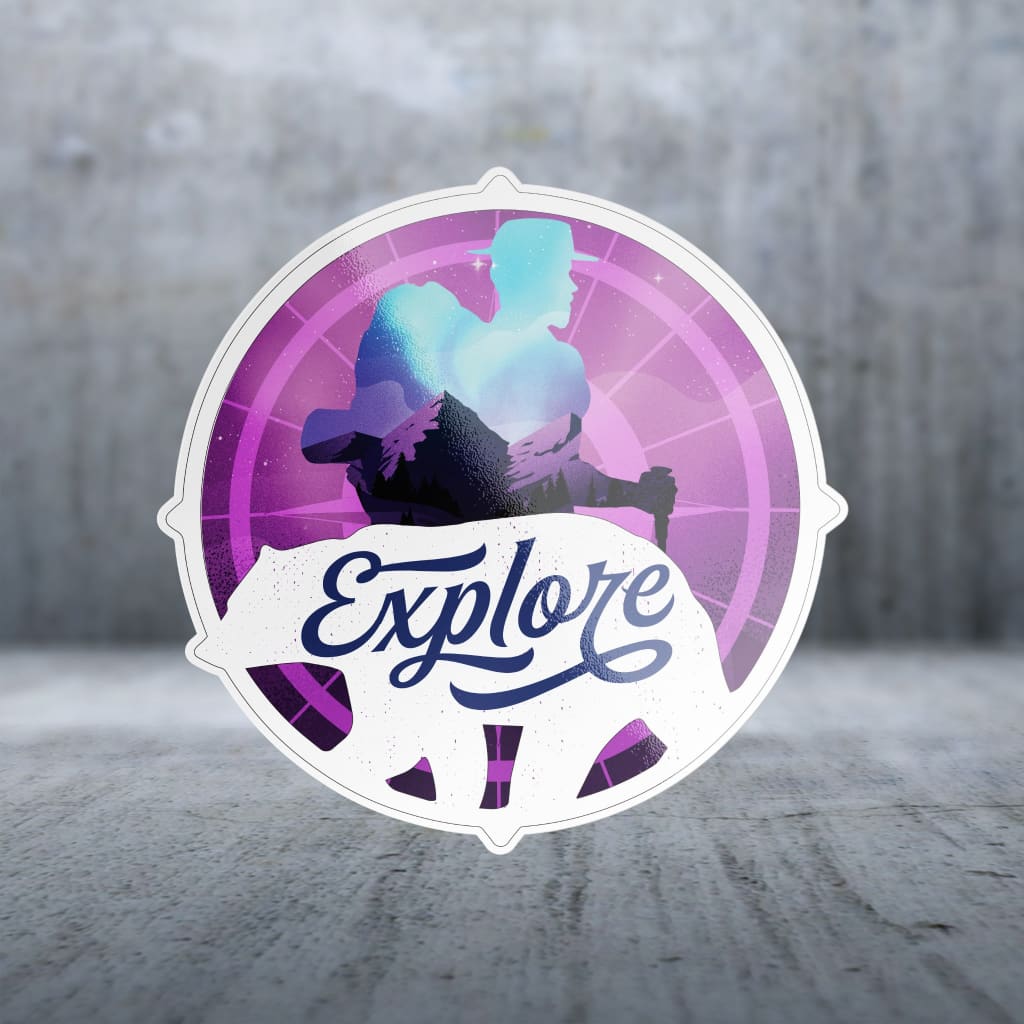 Sticker Pack | 447 - Double Exposure - Compass